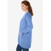 Woman Within Plus Size Perfect Longer-Length Cotton Cardigan Sweater(French Blue)