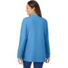 Woman Within Plus Size Perfect Mockneck Tunic(Azure Blue)