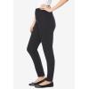 Woman Within Plus Size Petite Pull-On Elastic-Waist Stretch Fineline Denim Jeans – 34 WP, Black