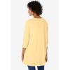 Woman Within Plus Size Smocked Henley Trapeze Tunic(Banana)