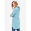 ellos Plus Size Hooded Sweatshirt Tunic(Aqua Sky)