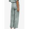 ellos Plus Size Stretch Velour Wide Leg Pull-On Pants(Pale Indigo)
