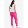 ellos Plus Size Studio French Terry Drawstring Elastic Waistband Jogger(Raspberry Sorbet)