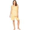 Dreams & Co. Plus Size 2-Piece Short PJ Set(Banana)