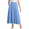 Woman Within Plus Size 7-Day Maxi Skirt(French Blue)