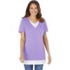 Woman Within Plus Size Layered-Look Tunic(Soft Iris)