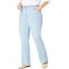 Woman Within Plus Size Petite Stretch Denim Five-Pocket Bootcut Jeans(Light Wash Sanded)