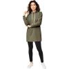 ellos Plus Size Hooded Sweatshirt Tunic(Burnt Olive)