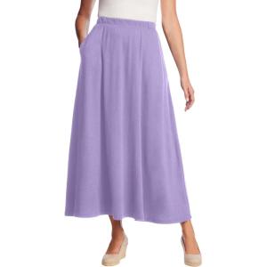 Woman Within Plus Size 7-Day Maxi Skirt(Soft Iris)