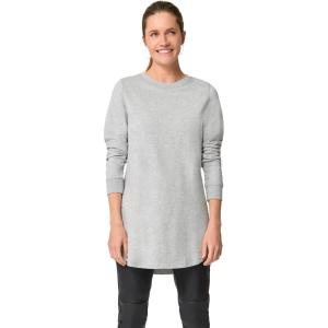 ellos Plus Size French Terry Sweatshirt Tunic With Shirttail Hem(Heather Grey)