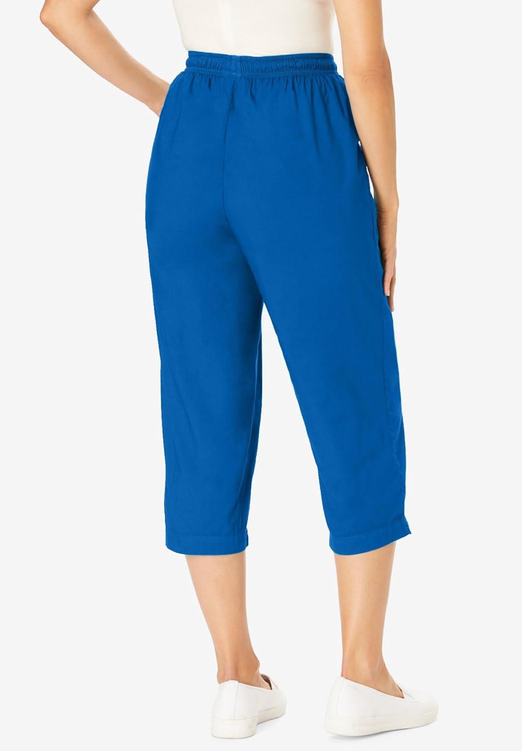 imageWoman Within Plus Size Boardwalk CapriBright Cobalt