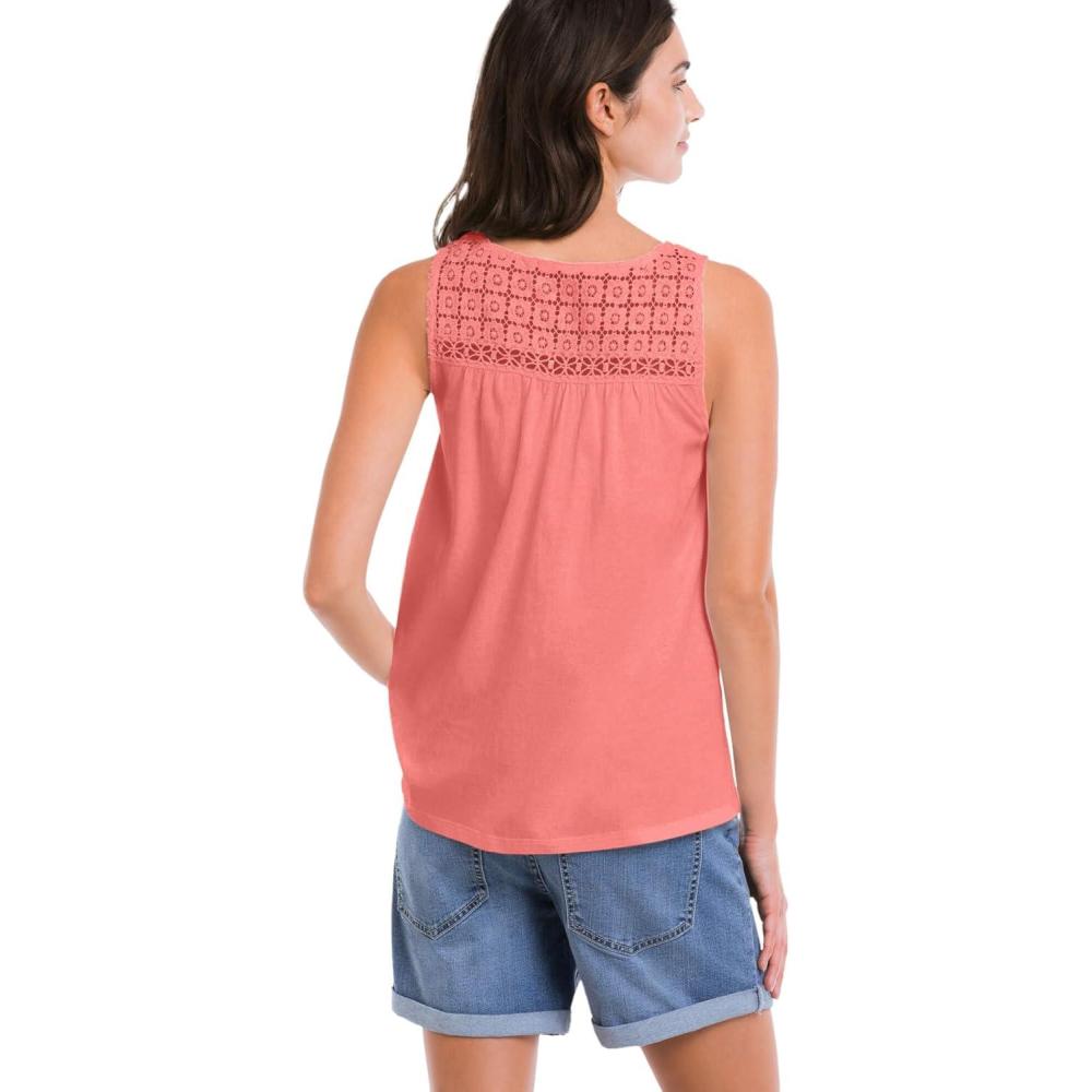 imageEllos Plus Size Crochet Lace TankSweet Coral