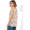 Woman Within Plus Size Perfect Printed Scoopneck Tank(New Khaki Bloom)