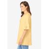 Woman Within Plus Size Ruffled Elbow-Sleeve Tunic(Banana)