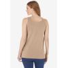 Woman Within Plus Size Scoopneck Tank(New Khaki)