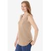 Woman Within Plus Size Scoopneck Tank(New Khaki)