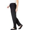 Woman Within Plus Size Tall Straight-Leg Stretch Ponte-Knit Pull-On Pants(Heather Charcoal)