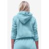 ellos Plus Size Hooded Fleece Boxy Sweatshirt(Aqua Sky)