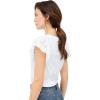 Ellos Plus Size Eyelet Cap Sleeve Tee