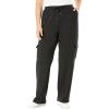Woman Within Plus Size Better Fleece Cargo Sweatpant (Petite & Tall Available)(Heather Charcoal)