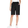 Woman Within Plus Size Boardwalk Front Seam Short(Black)
