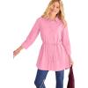 Woman Within Plus Size Perfect Pocket Long Shirt(Delicate Pink)