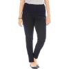 Woman Within Plus Size Tall Pull-On Elastic-Waist Stretch Fineline Denim Jeans(Indigo Sanded)