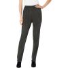 Woman Within Plus Size Tall Straight-Leg Stretch Ponte-Knit Pull-On Pants(Heather Charcoal)