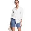 ellos Plus Size Stretch Chino Mid-Rise Shorts(Pale Indigo)