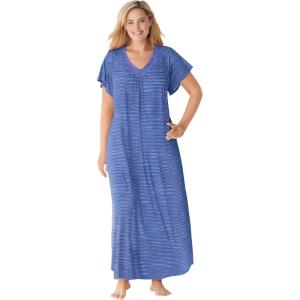 Dreams & Co. Plus Size Lace Knit Gown