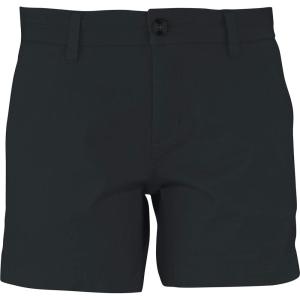 ellos Plus Size Stretch Chino Mid-Rise Shorts(Black)