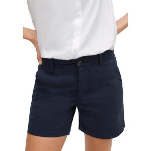 ellos Plus Size Stretch Chino Mid-Rise Shorts(Navy)