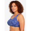 Comfort Choice Women’s Plus Size Cotton Back-Close Wireless Bra