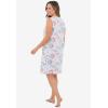 Dreams & Co. Plus Size Short Sleeveless Sleepshirt(Multi American Dreaming)