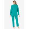 Dreams & Co. Plus Size Petite 2-Piece Lounge Set(Aquamarine)