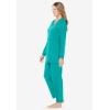Dreams & Co. Plus Size Petite 2-Piece Lounge Set(Aquamarine)