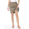 Woman Within Plus Size Adjustable Waist Chino Skort(Bark)