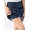 Woman Within Plus Size Perfect Denim Skort(Navy)