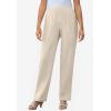 Woman Within Plus Size Straight Leg Linen Pant(Pale Lilac)