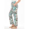 Woman Within Plus Size Straight Leg Linen Pant(White Sunset Palm)