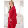 Woman Within Plus Size Velour Hoodie Sweatshirt(Classic Red)