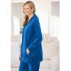 Woman Within Plus Size Velour Hoodie Sweatshirt(Deep Cobalt)