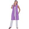 Woman Within Plus Size Lightweight Linen Vest Sweater(Pretty Violet)