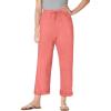 Woman Within Plus Size Petite The Boardwalk Pant(Sweet Coral)