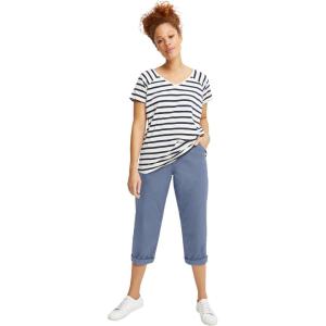 ellos Plus Size Seamed Capris(Pale Indigo)