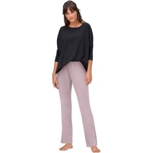 ellos Plus Size Velour Bootcut Lounge Pants(Lilac Blush)