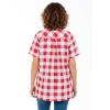 Woman Within Plus Size A-Line Knit Tunic(Classic Red Buffalo Plaid)
