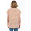 Woman Within Plus Size Knit Henley Tunic(New Khaki Tile Patchwork)