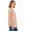 Woman Within Plus Size Knit Henley Tunic(New Khaki Tile Patchwork)