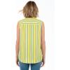Woman Within Plus Size Perfect Sleeveless Shirt(Primrose Yellow Sunny Stripe)